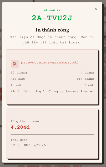Minh họa bước status-done