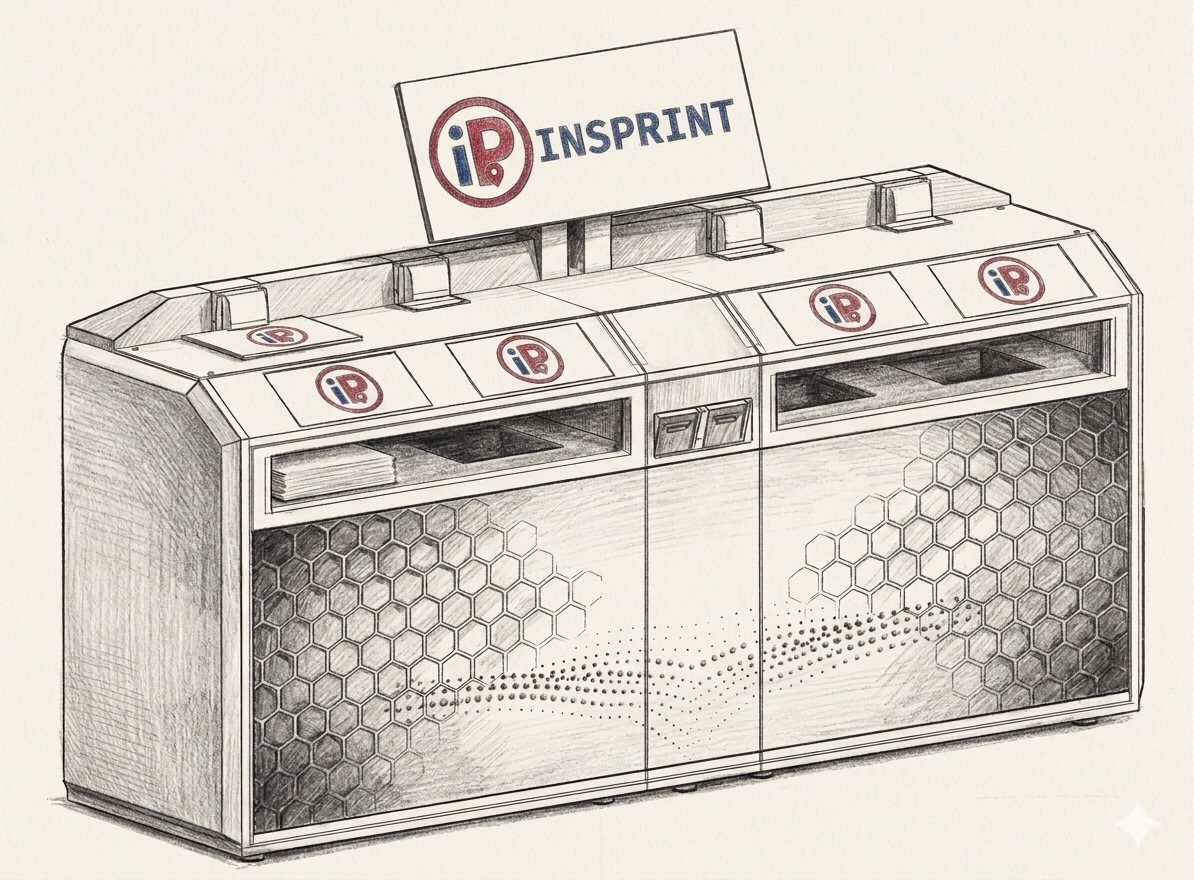 InsPrint Kiosk — minh hoạ bằng tay
